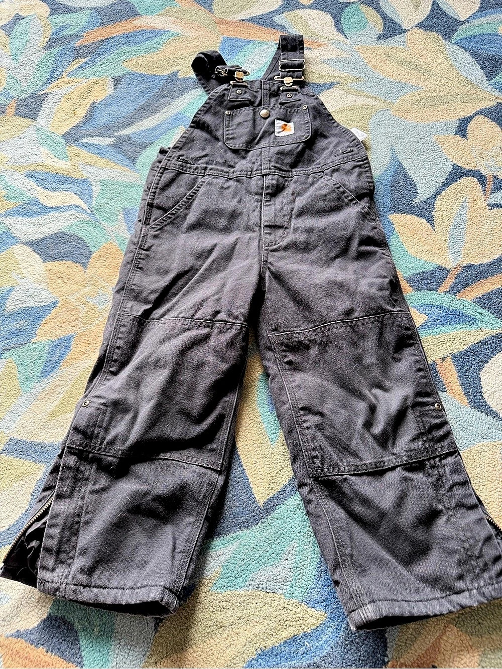 Carhartt Black Insulated Overalls Size 4